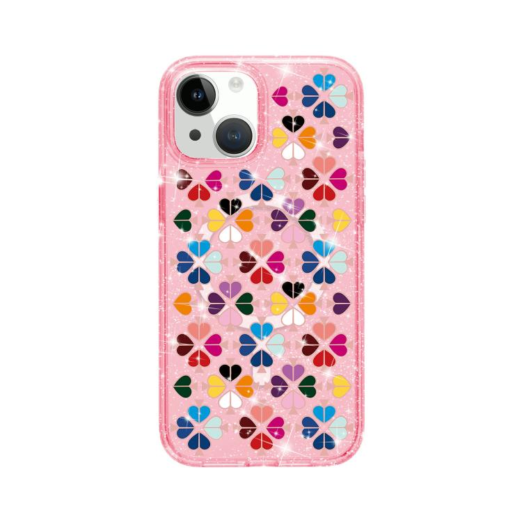 Coque magnétique scintillante motif cœur en cristal, pour iPhone 15, pour iPhone 14 Plus, pour iPhone 14, pour iPhone 14 Pro, pour iPhone 14 Pro Max, pour iPhone 13 Pro Max, pour iPhone 13 Pro, pour iPhone 13