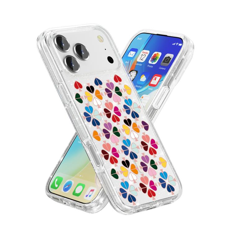 Coque de Téléphone Magnétique à Motif Cœur Rouge en Cristal Scintillant, Pour iPhone 17 Pro Max, Pour iPhone 17 Pro