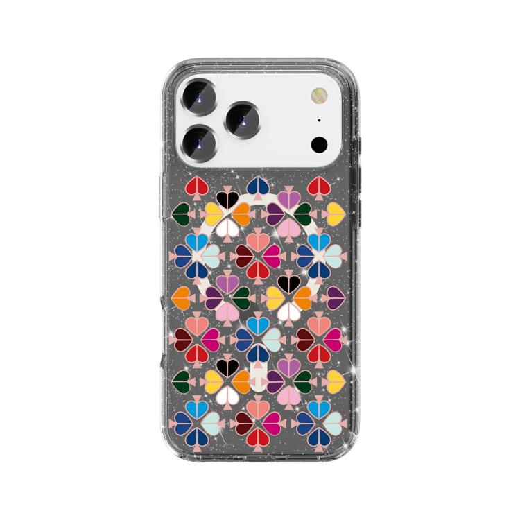 Coque de Téléphone Magnétique à Motif Cœur Rouge en Cristal Scintillant, Pour iPhone 17 Pro Max, Pour iPhone 17 Pro