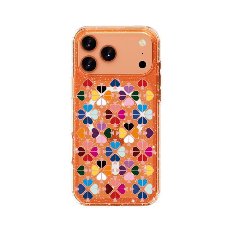 Coque de Téléphone Magnétique à Motif Cœur Rouge en Cristal Scintillant, Pour iPhone 17 Pro Max, Pour iPhone 17 Pro