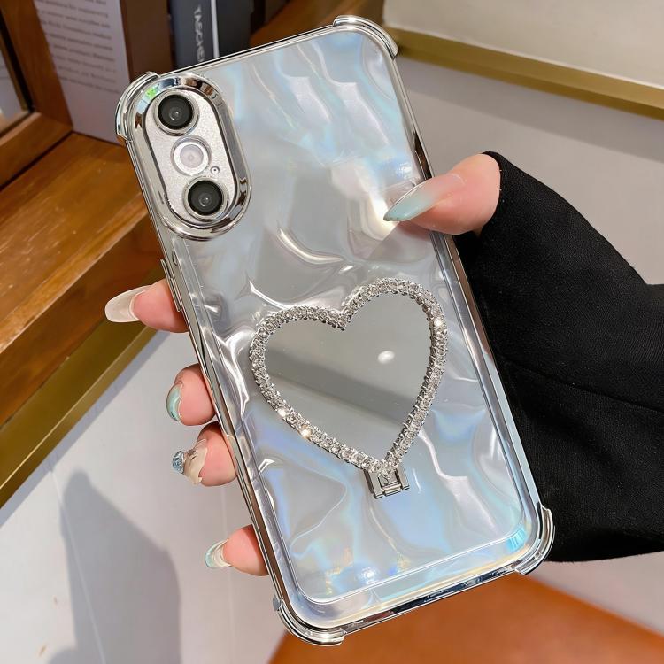 Coque de téléphone en TPU électrolytique en forme de cœur + acrylique avec support, pour iPhone XR, pour iPhone XS Max