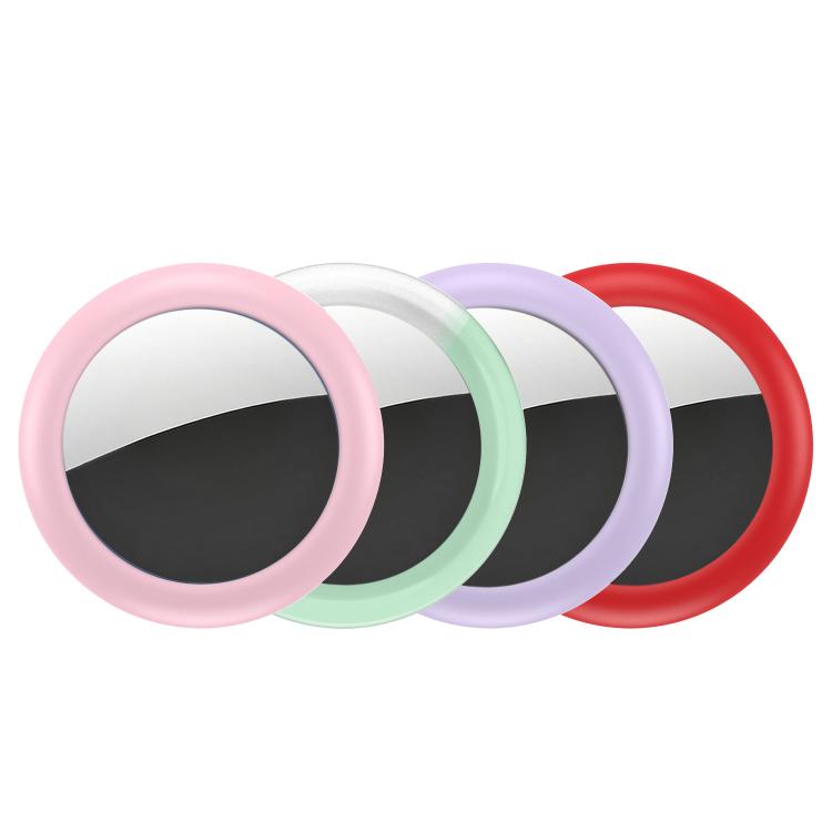 XDcase 4 coques de protection étanches en silicone avec broche, 4 PIÈCES (noir, blanc, bleu, vert), 4 PIÈCES (rouge, rose, violet, transparent)