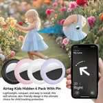 XDcase 4 coques de protection étanches en silicone avec broche, 4 PIÈCES (noir, blanc, bleu, vert), 4 PIÈCES (rouge, rose, violet, transparent)