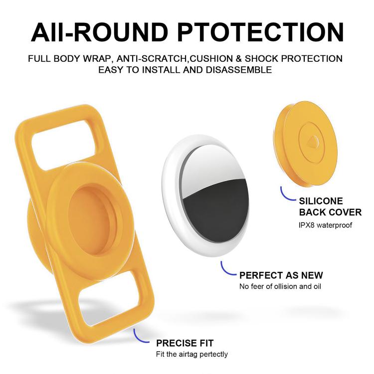 XDcase Étui de protection en silicone étanche pour collier d'animaux de compagnie, 1 pièce (noir), 1 pièce (blanc), 1 pièce (bleu), 1 pièce (rose), 1 pièce (rouge), 1 pièce (vert menthe), 1 pièce (violet), 1 pièce (jaune)