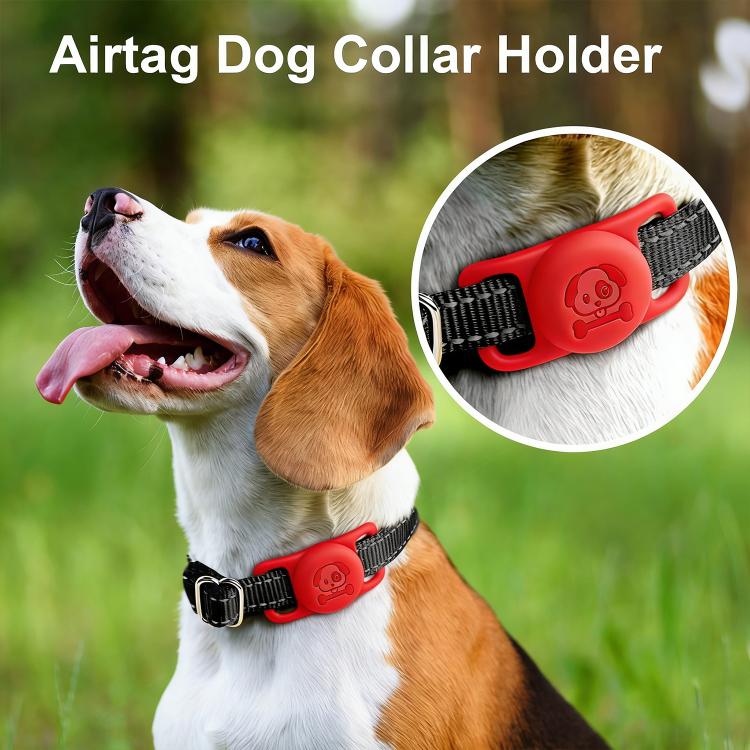 XDcase Lot de 4 colliers pour animaux de compagnie en silicone étanche, 4 pièces (noir, blanc, bleu, vert), 4 pièces (rose, rouge, violet, jaune)