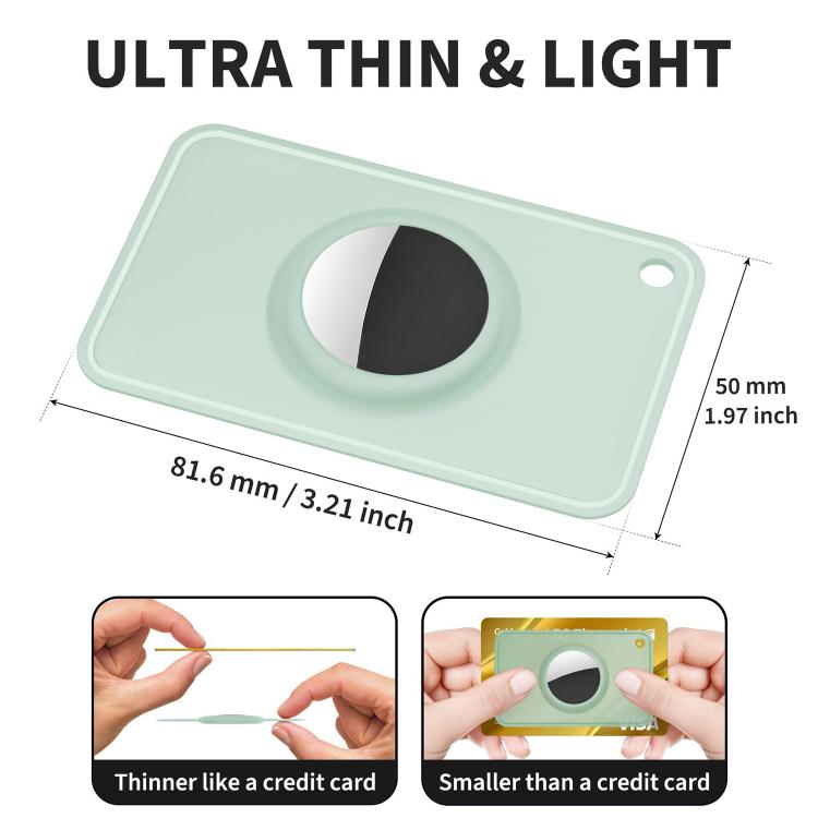 XDcase Étui de protection en TPU ultra-fin pour cartes, compatible avec AirTag 2ème génération / 1ère génération
