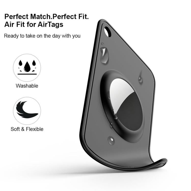 XDcase Étui de protection en TPU ultra-fin pour cartes, compatible avec AirTag 2ème génération / 1ère génération