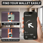 XDcase Étui de protection en TPU ultra-fin pour cartes, compatible avec AirTag 2ème génération / 1ère génération