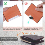 XDcase Étui de protection en TPU ultra-fin pour cartes, compatible avec AirTag 2ème génération / 1ère génération