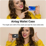 XDcase Étui de protection en TPU ultra-fin pour cartes, compatible avec AirTag 2ème génération / 1ère génération