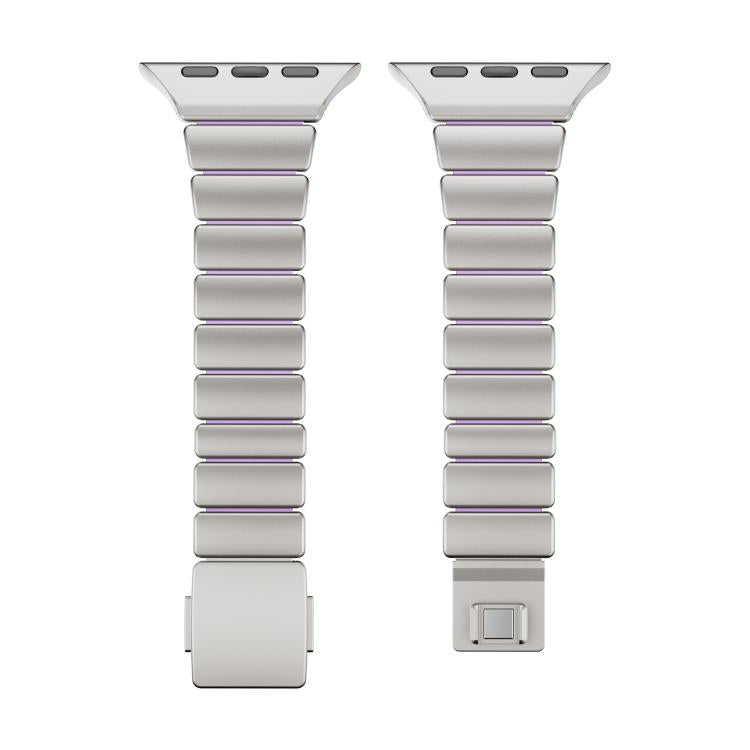 Bracelet de montre magnétique à boucle normande en acier inoxydable, taille à une perle, pour Apple Watch 46 mm / 49 mm / 45 mm / 44 mm, pour Apple Watch 42 mm / 41 mm / 40 mm / 38 mm