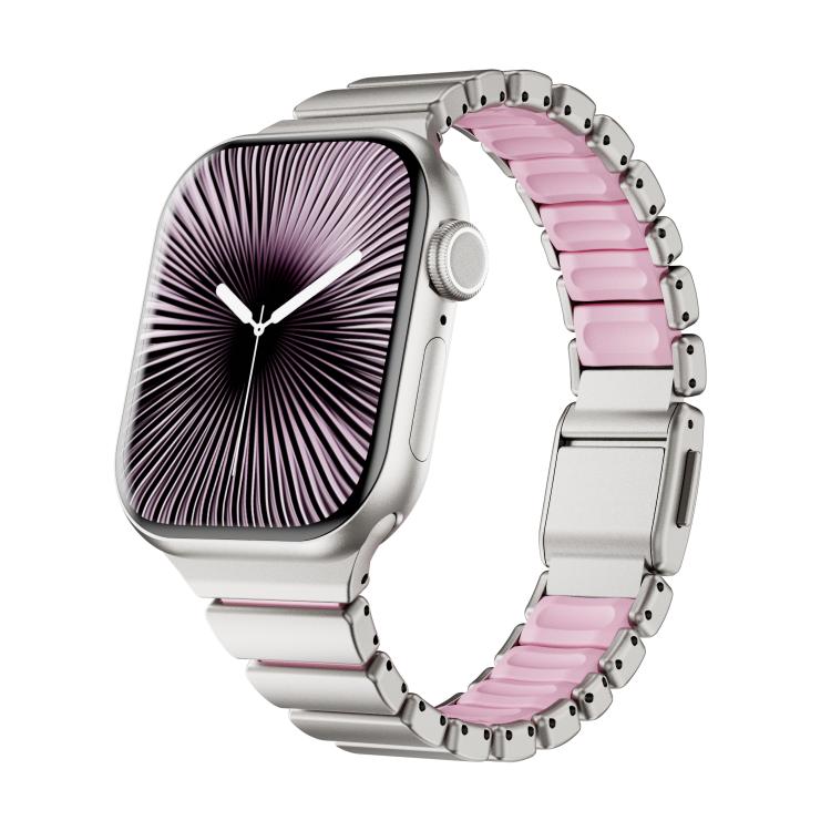 Bracelet de montre magnétique à boucle normande en acier inoxydable, taille à une perle, pour Apple Watch 46 mm / 49 mm / 45 mm / 44 mm, pour Apple Watch 42 mm / 41 mm / 40 mm / 38 mm