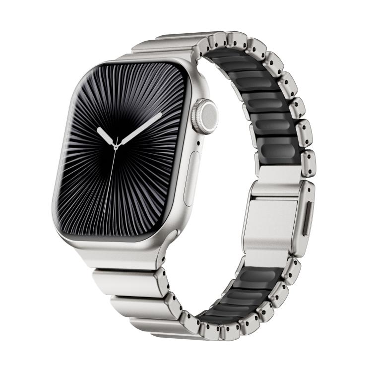 Bracelet de montre magnétique à boucle normande en acier inoxydable, taille à une perle, pour Apple Watch 46 mm / 49 mm / 45 mm / 44 mm, pour Apple Watch 42 mm / 41 mm / 40 mm / 38 mm