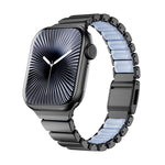 Bracelet de montre magnétique à boucle normande en acier inoxydable, taille à une perle, pour Apple Watch 46 mm / 49 mm / 45 mm / 44 mm, pour Apple Watch 42 mm / 41 mm / 40 mm / 38 mm