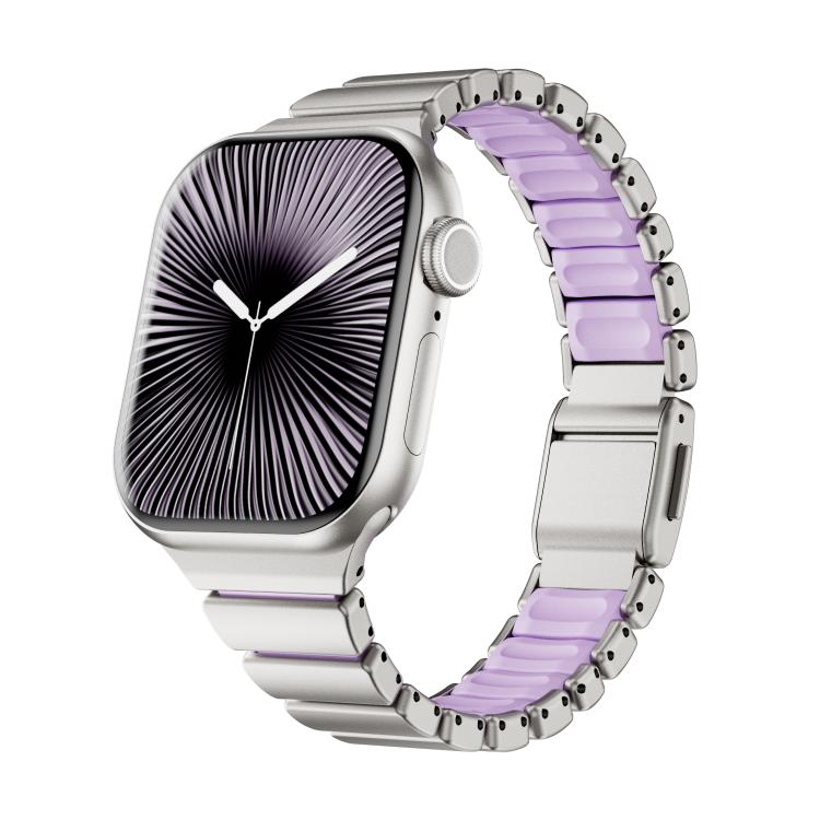 Bracelet de montre magnétique à boucle normande en acier inoxydable, taille à une perle, pour Apple Watch 46 mm / 49 mm / 45 mm / 44 mm, pour Apple Watch 42 mm / 41 mm / 40 mm / 38 mm