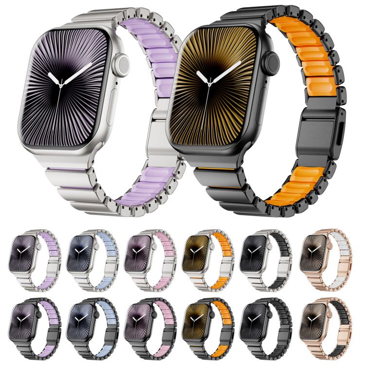 Bracelet de montre magnétique à boucle normande en acier inoxydable, taille à une perle, pour Apple Watch 46 mm / 49 mm / 45 mm / 44 mm, pour Apple Watch 42 mm / 41 mm / 40 mm / 38 mm