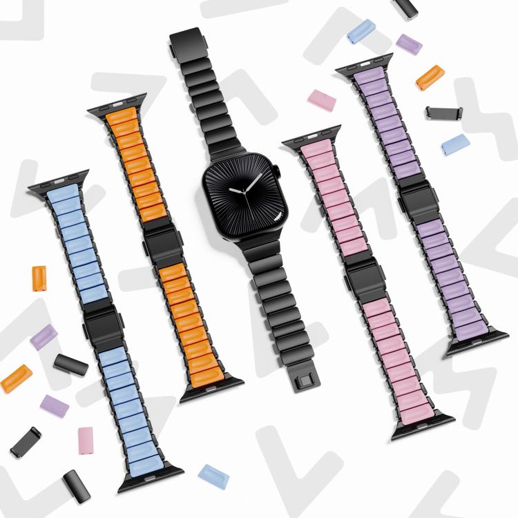 Bracelet de montre magnétique à boucle normande en acier inoxydable, taille à une perle, pour Apple Watch 46 mm / 49 mm / 45 mm / 44 mm, pour Apple Watch 42 mm / 41 mm / 40 mm / 38 mm