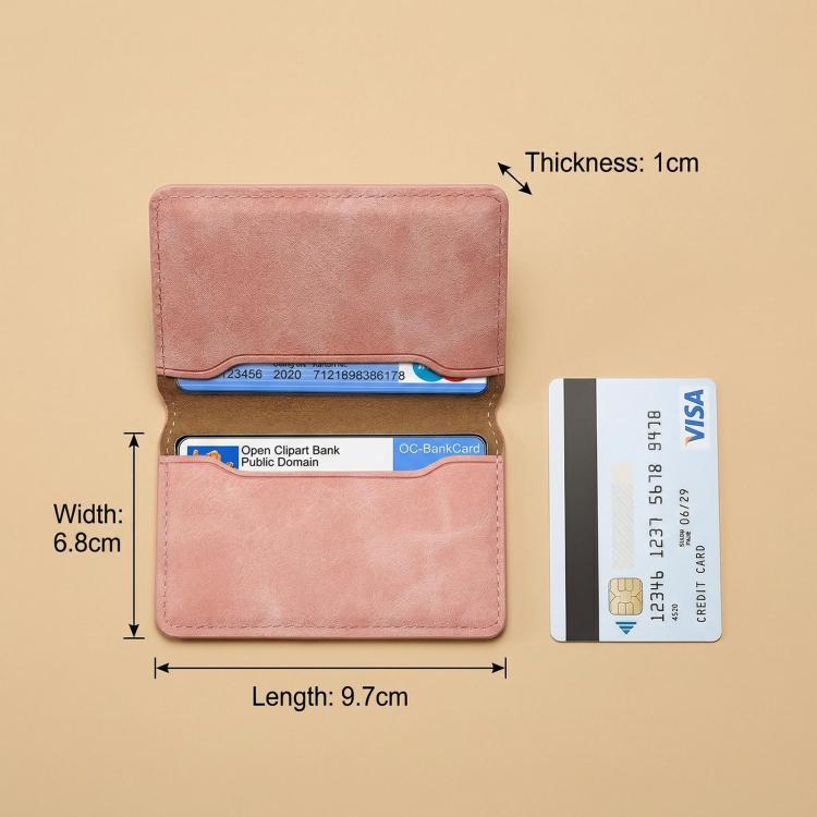 Denior V08+1 Retro Vegan Leather Texture Magnetic Wallet Card Holder Bag