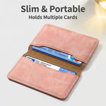 Denior V08+1 Retro Vegan Leather Texture Magnetic Wallet Card Holder Bag