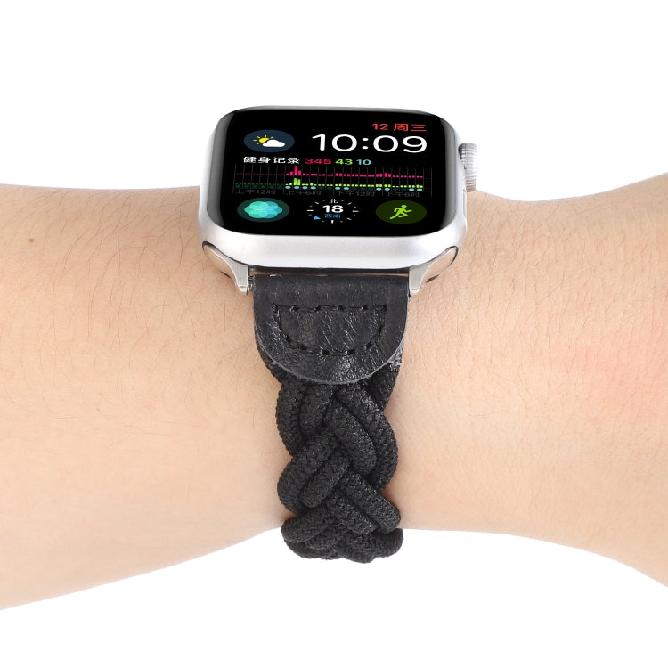 Elastic Woven Watchband For Apple Watch Series 6 & SE & 5 & 4 44mm / 3 & 2 & 1 42mm, 120mm, 130mm, 150mm