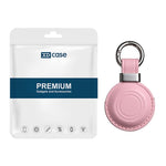 XDcase Étui de protection en cuir microfibre avec clip métallique et porte-clés, pour AirTag 2e génération / 1re génération