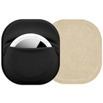 Housse de protection XDcase en tissu élastique, conception avec porte-cartes adhésif au dos, pour AirTag 2ème génération / 1ère génération