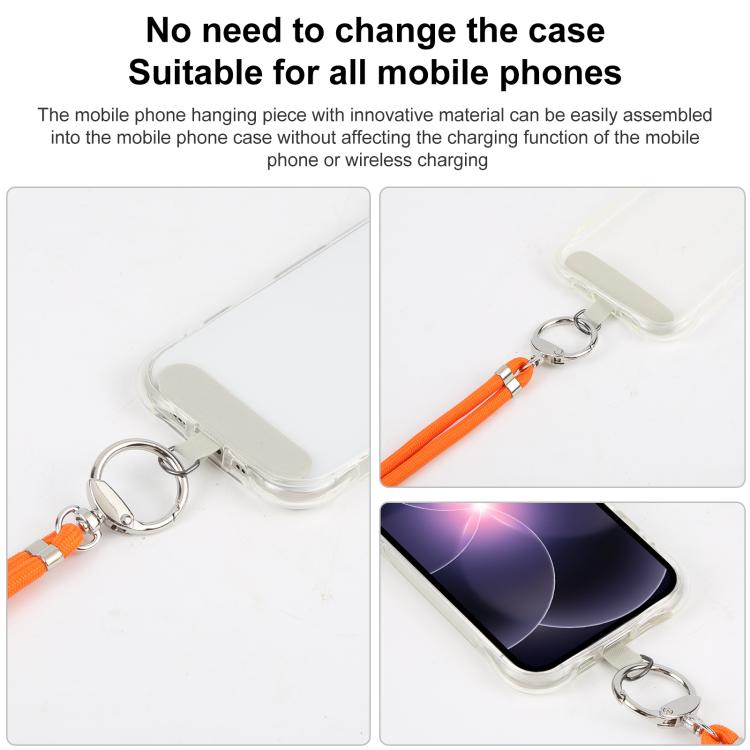 Lanière de téléphone portable à bandoulière, épaisseur 6 mm, longueur réglable