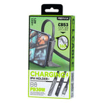 REMAX CB53 1.2m PD30W Type-C to 8 Pin Phone Holder Braided Fast Charging Data Cable, Type-C to 8 Pin