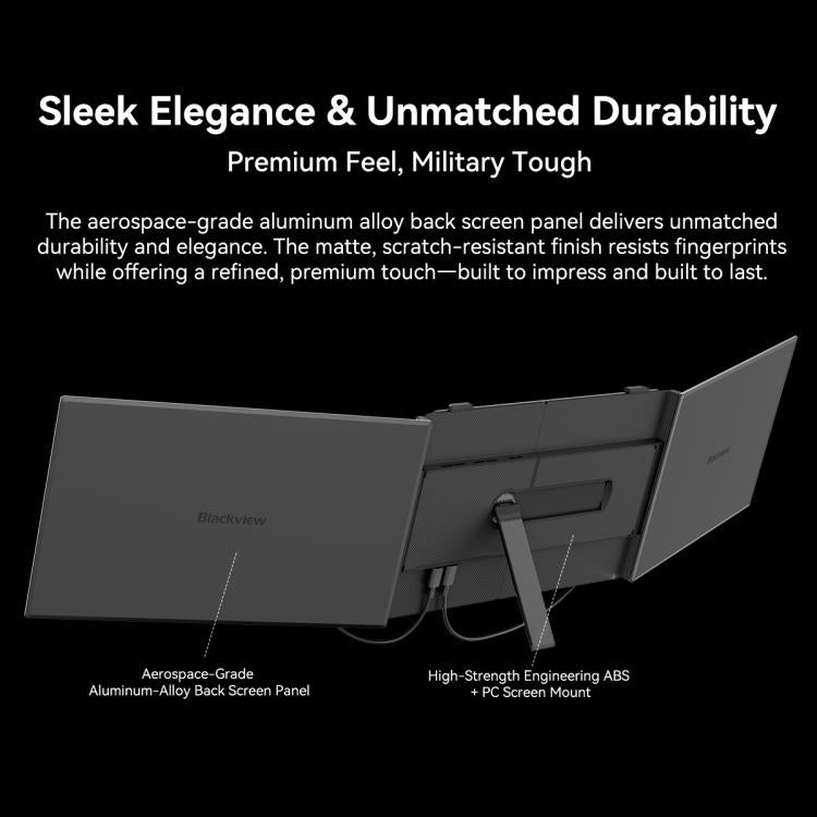 Moniteur portable d'extension à double écran Blackview DCM6 14 pouces avec support, DCM6
