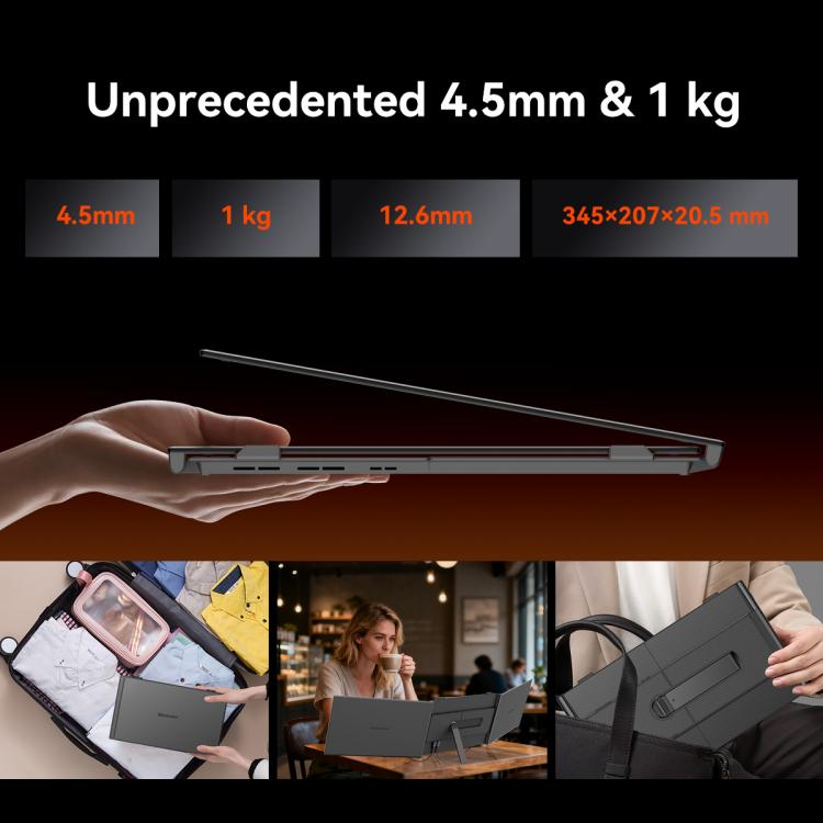 Moniteur portable d'extension à double écran Blackview DCM6 14 pouces avec support, DCM6