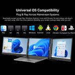 Moniteurs LCD portables à double affichage Blackview DCM8 15,3 pouces avec support, DCM8