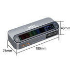 YMX-LCD405W 405W 3 ports Type-C et 2 ports USB GaN Chargeur multifonction intelligent avec écran numérique, prise australienne, prise européenne, prise britannique, prise américaine