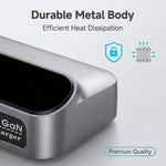 YMX-LCD405W 405W 3 ports Type-C et 2 ports USB GaN Chargeur multifonction intelligent avec écran numérique, prise australienne, prise européenne, prise britannique, prise américaine