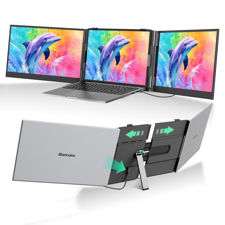 Moniteur d'extension portable à double écran Blackview DCM8 Pro 15,3 pouces pour ordinateurs portables 14-17,3 pouces