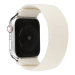 Solid color silicone replacement strap for Apple Watch, compatible with Series 7 41mm, 6, SE, 5, 4, 40mm.