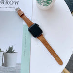 Bracelet de rechange en cuir véritable double face, pour Apple Watch Series 7 41 mm / et 6 et SE et 5 et 4 40 mm, pour Apple Watch Series 7 45 mm / et 6 et SE et 5 et 4 44 mm