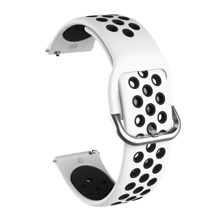 Bracelet de montre de remplacement en silicone bicolore pour Samsung Galaxy Watch Active2 44 mm