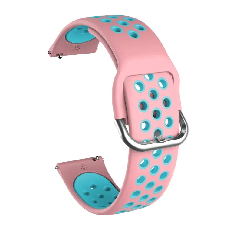 Bracelet de montre de remplacement en silicone bicolore pour Samsung Galaxy Watch Active2 44 mm