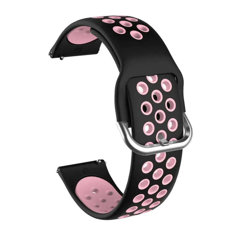 Bracelet de montre de remplacement en silicone bicolore pour Samsung Galaxy Watch Active2 44 mm