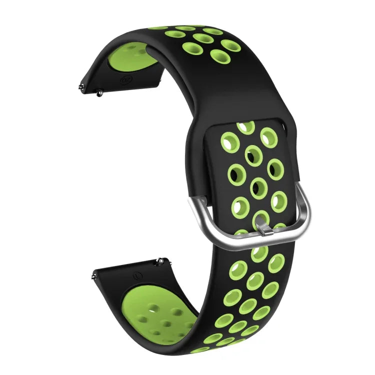 Bracelet de montre de remplacement en silicone bicolore pour Samsung Galaxy Watch Active2 44 mm