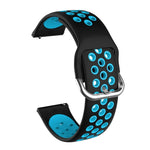 Bracelet de montre de remplacement en silicone bicolore pour Samsung Galaxy Watch Active2 44 mm