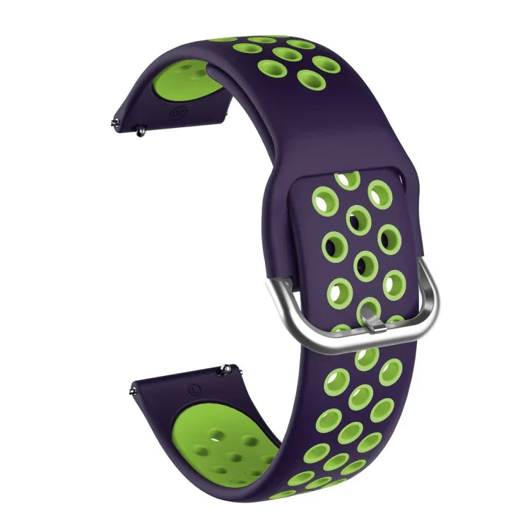 Bracelet de montre de remplacement en silicone bicolore pour Samsung Galaxy Watch Active2 44 mm