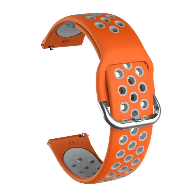 Bracelet de montre de remplacement en silicone bicolore pour Samsung Galaxy Watch Active2 44 mm