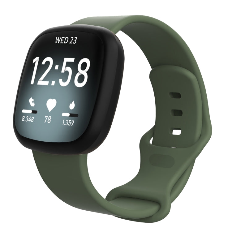 For Fitbit Versa 3 / Sense Silicone Replacement Strap Watchband, Size: S, Size: S
