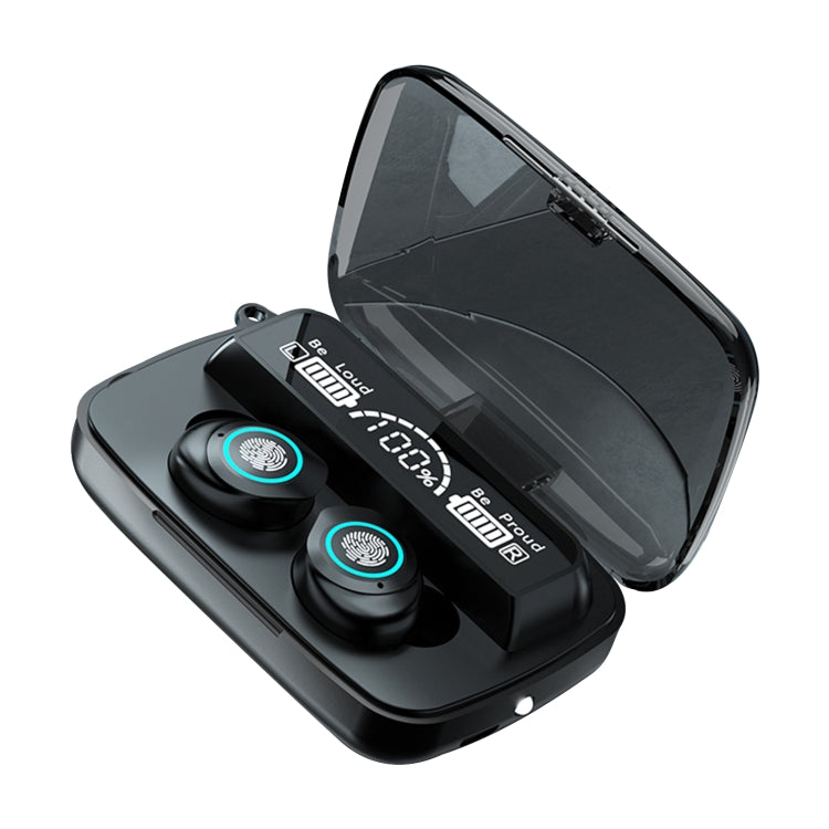 Écouteurs Bluetooth sans fil étanches M17 avec écran LED tactile et boîte de chargement, M17