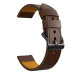 Bracelet de montre de remplacement en cuir véritable à trous ronds pour Samsung Galaxy Watch 3 45 mm