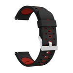 Pour bracelet de remplacement en silicone à trois rangées de trous pour Samsung Galaxy Watch 3 41 mm, pour Samsung Galaxy Watch 3 41 mm