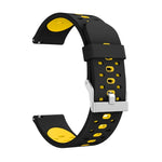 Pour bracelet de remplacement en silicone à trois rangées de trous pour Samsung Galaxy Watch 3 41 mm, pour Samsung Galaxy Watch 3 41 mm