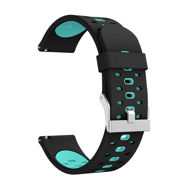 Pour bracelet de remplacement en silicone à trois rangées de trous pour Samsung Galaxy Watch 3 41 mm, pour Samsung Galaxy Watch 3 41 mm