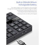 533 35 touches 2.4G Clavier numérique ultra-plat à chargement sans fil